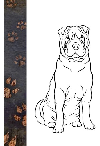 Sharpei Dog Lover 6x9 Notebook With 100 Lined Pages Srta Cam