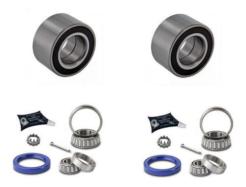 Kit 4 Rolamentos 2 Dianteiro E 2 Traseiro Gol G5 G6 Com Abs 
