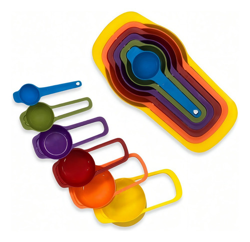 Cucharas medidoras, taza medidora, gramos, taza de café, 6 unidades