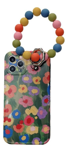 Carcasa Para iPhone 14 Promax, Diseño Flores De Acuarela.