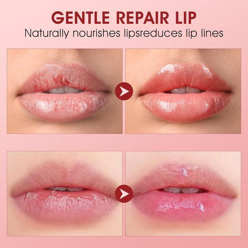 Juego De Exfoliante De Labios Y Máscara Labial, Exfoliante D