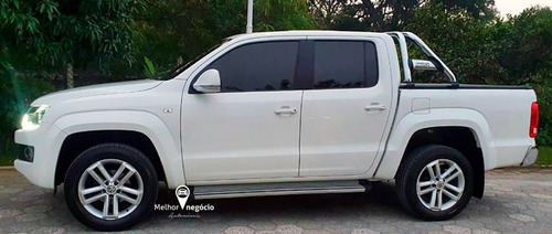 Imagem 4 de 15 de Volkswagen Amarok Highline Cd 2.0 Tdi Diesel Aut 2016 Branca