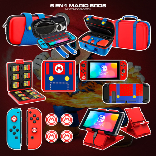 Superkit Overol Compatible: Nintendo Switch Fat 6 En 1