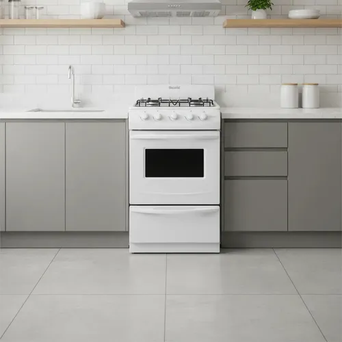 Cocina Escorial Candor S2 — 51 cm, 4 Hornallas, Solo Gas Natural