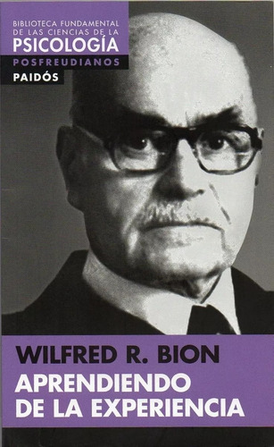 Libro Aprendiendo De La Experiencia Wilfred Ruprecht Bion