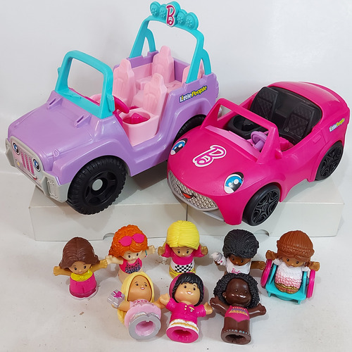 Vehículo Little People Barbie Convertible Sonidos Sin Figura (Usado)