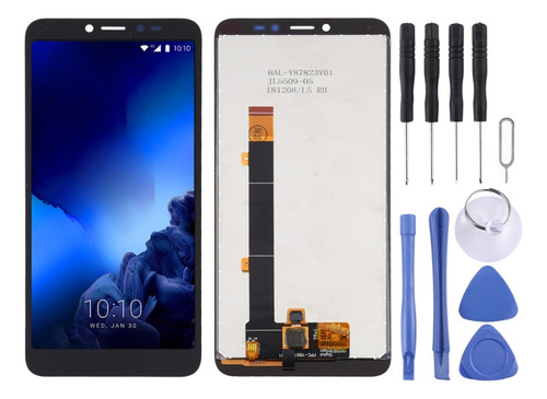 Sj Pantalla Lcd Oem Negra Para Alcatel 1v 2019/5001