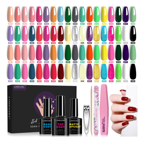 Set De Esmalte De Uñas En Gel Semipermanente, Kit De Manicur