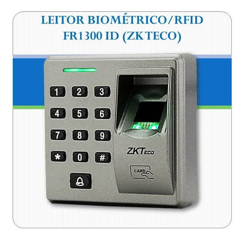 Leitor Escravo Com Biometria E Rfid, Fr1300-id - Zkteco