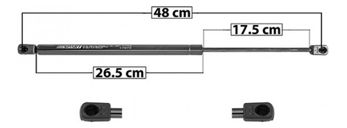 Amortiguador 5ta Puerta Der Izq Dodge Caliber 2007-2012