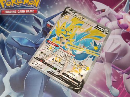 Carta Pokémon Shiny Zacian V, Original Y Nueva