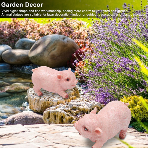 Minifiguritas De Cerdo Para Decoración De Jardín