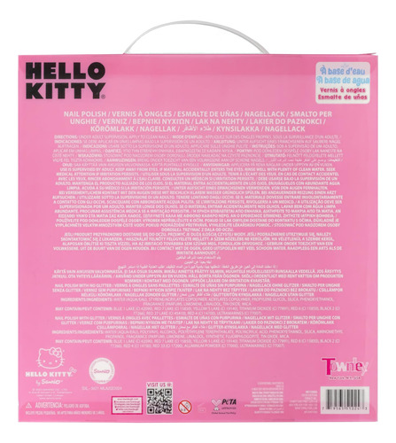 Conjunto De Esmaltes Townley Girl Hello Kitty 18 Cores Com M