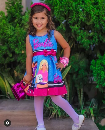 Vestido Barbie Infantil Temático
