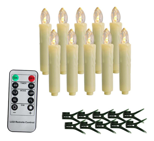 Velas Cónicas Led Para Ventana, Centros De Mesa De Navidad,
