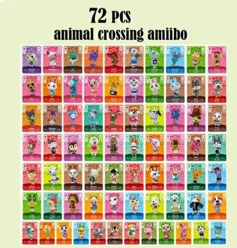 72 Mini Tarjetas Amiibo Animal Crossing Nintendo Switch Nfc