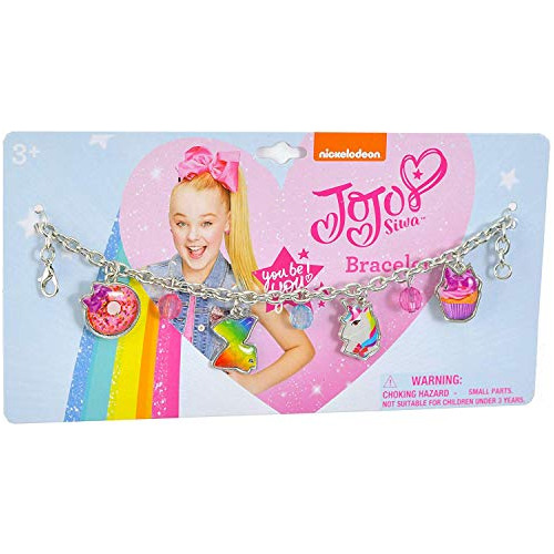 Caja Karacter Jojo Siwa Pulsera De 7  Con Dijes De Metal