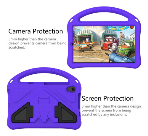 Compatible De Tableta Eva Púrpura Para Tcl Tab 8 Le 2023/