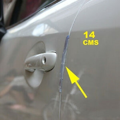 Imagen 6 de 9 de Protector Salva Puerta Moldura Adhesiva Auto X4 Transparente