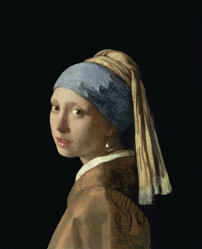 Lienzo Tela La Joven De La Perla Jan Vermeer 1666 40x50cm