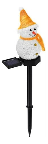 Luz Led Muñeco De Navidad Solar