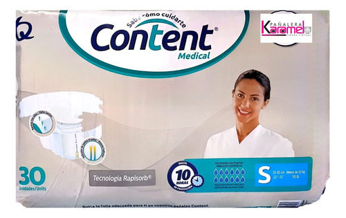 Content Medical Talla S X 30 - Unidad a $1667