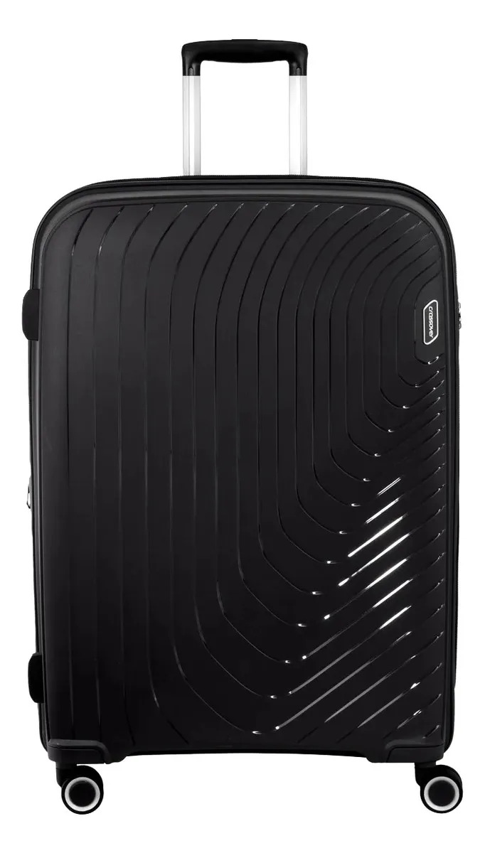 Valija Rigida Crossover Zoe Grande 28 Polipropileno Color Negro