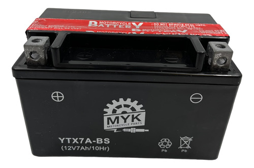 Bateria Acido Myk Ytx7abs Yumbo Dakar Vx3 Vx3 Vx4 Forza