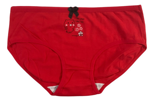 Pantaleta Juvenil Algodon Mujer Calzon Corte Completo 12 Pza