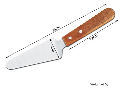 Espátula Triangular De Acero Inoxidable Para Tartas Con Mang