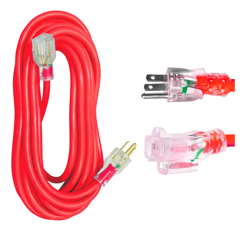 Extensión Uso Extra Rudo 15m Mavrik 14097 Enchufe Iluminado