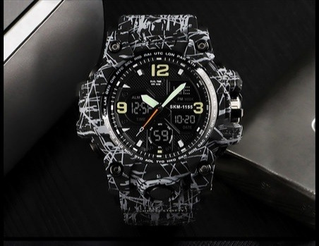 Relógio Masculino Skmei 1155 Militar Camuflado
