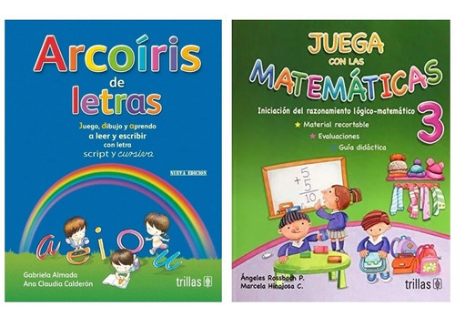 Imagen 1 de 3 de Arcoíris De Letras + Juega Con Las Matemáticas 3 Trillas