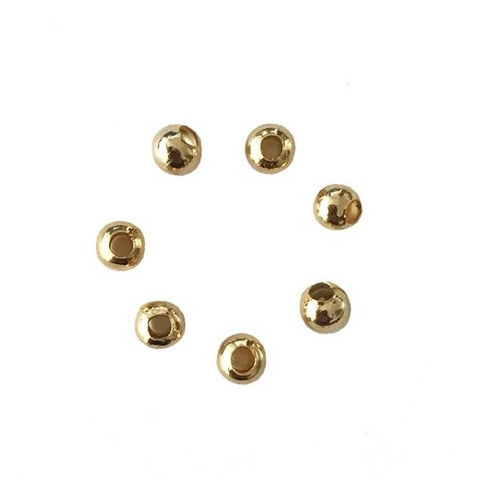 Bola 2.5 Mm De Chapa De Oro Importada , 10 Grs , 460 Pzas