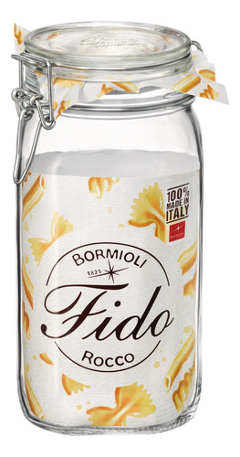 Pote De Vidro Fido 1500ml - Bormioli Rocco Cor Transparente