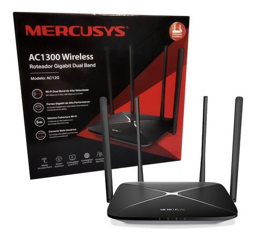 Router Wifi Mercusys Ac12g Ac1300 Gigabit Dualband Mumimo Cn