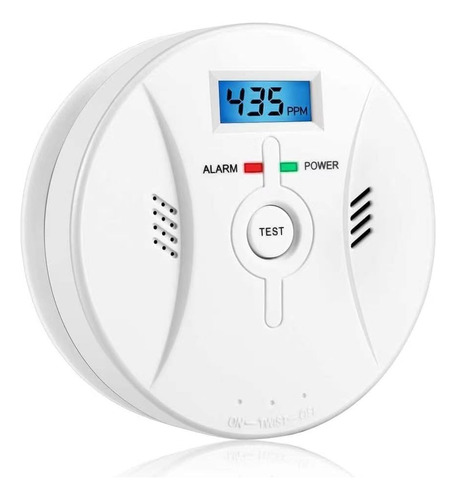 Alarma Detector Sensor De Monoxido Carbono Co Con Pantalla