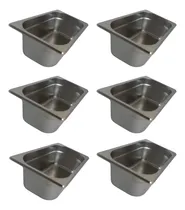 Comprar Kit 6 Cuba Gastronômica Gn 1u002F4 100mm Aço Inox Rechaud Buffet