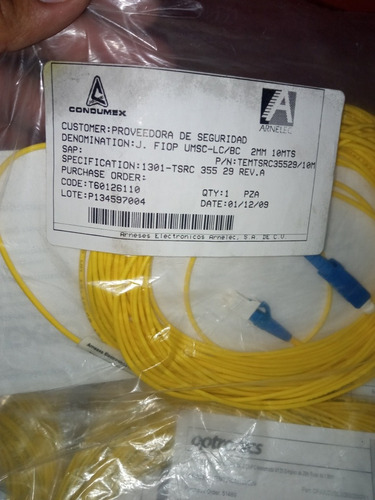 Jumper De Fibra Óptica Optronics Monomodo (Usado)