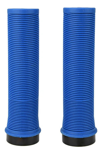 Manoplas Puño Para Bicicleta Goma Mtb Grip Riderace Rn1694 Celeste