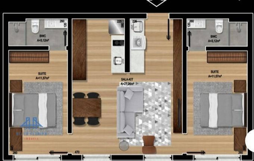 Imagem 7 de 7 de Apartamento À Venda, 60 M² Por R$ 470.000,00 - Trindade - Florianópolis/sc - Ap3041