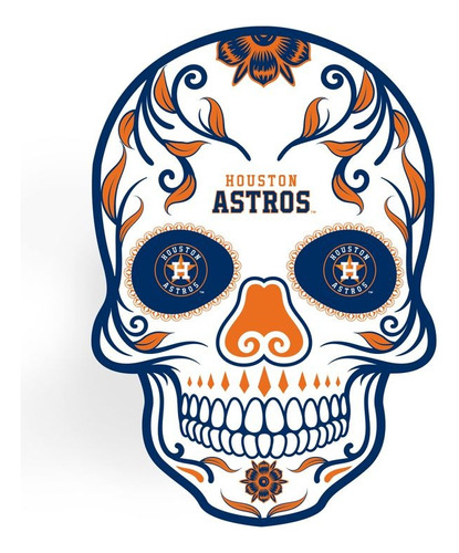 Pin Broche Calavera Houston Astros Skull Para Gorra O Prenda