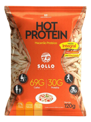 Macarrão Hot Protein - Integral 120g Com Whey Protein Sabor Frango