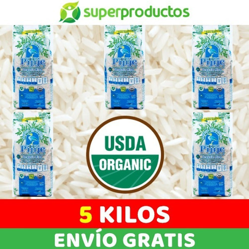 Arroz Blanco Organico 5 Kilos
