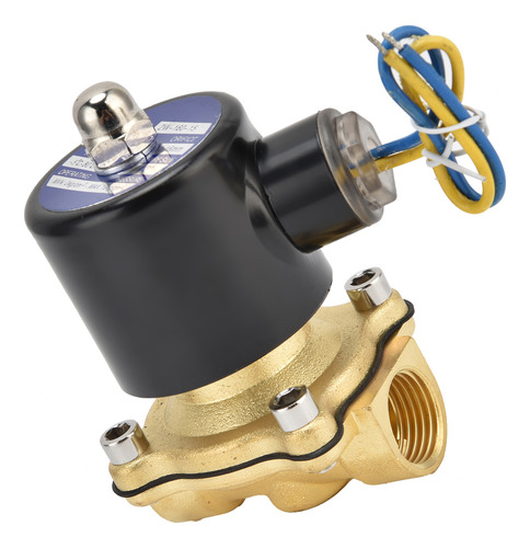 Válvula Solenoide Normalmente Cerrada 2w16015 G1/2 En Latón