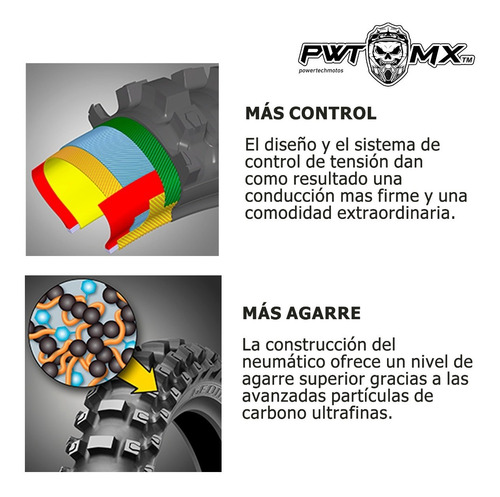 Cubierta Delantera Dunlop Mx33 Off Road Cross 70 / 100 - 17