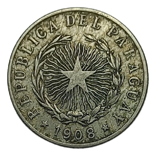 Paraguay - 20 Centavos 1908 - Km 11 (ref 062)