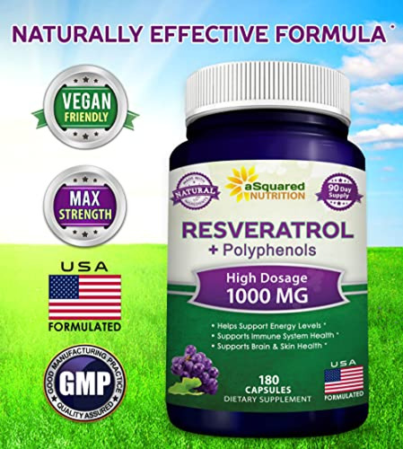 Trans Resveratrol Con Polifenoles Extra Fuerte 180 Capsulas