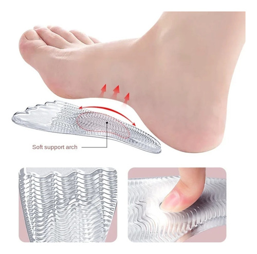 Almohadilla Plantilla Arco Pie Plano Sandalia Tacones