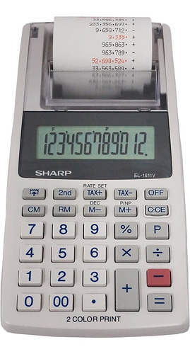 Sharp El-1611v - Calculadora De Impresion De Dos Colores In